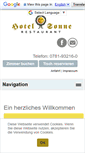 Mobile Screenshot of hotel-sonne-offenburg.de